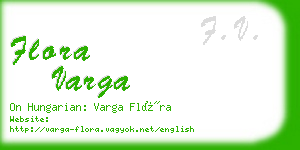 flora varga business card